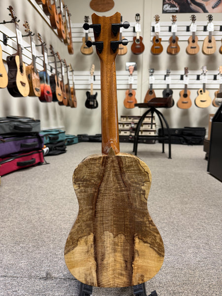 Romero Creations Solid Spalted Mango Concert Ukulele w/Case #1 - Large Body