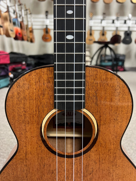 KALA KA-CT-SMH-BG Solid Mahogany Baritone Ukulele w/Case - Contour Series