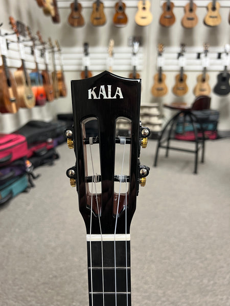 KALA KA-CT-SMH-BG Solid Mahogany Baritone Ukulele w/Case - Contour Series