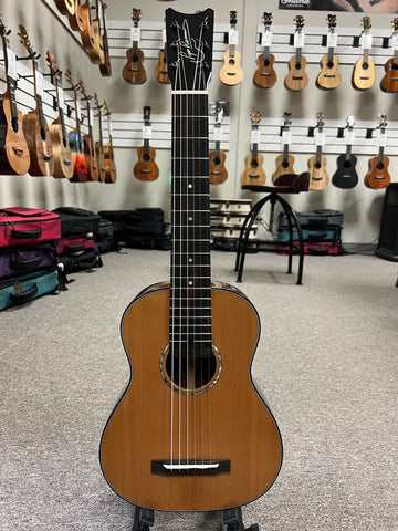 Romero Creations Solid Cedar/Rosewood 6 String Nylon Baritone  Ukulele/Guitar/Guitarlele RC-B6-CRW