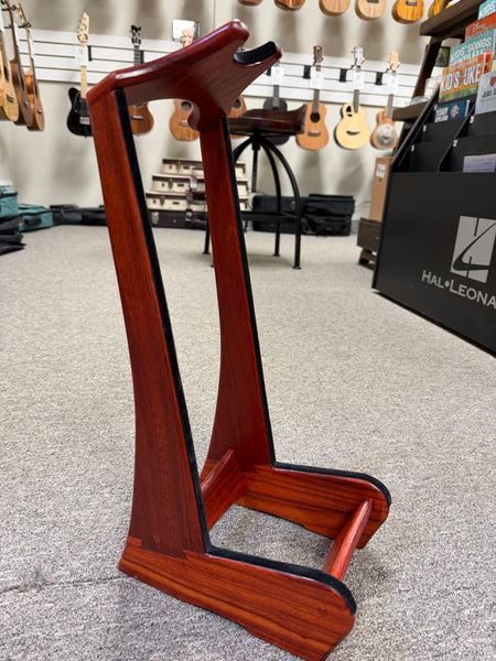 Custom Padauk Ukulele Stand by Lee Murdock - Padauk Uke Stand
