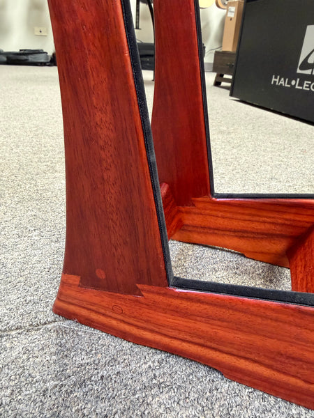 Custom Padauk Ukulele Stand by Lee Murdock - Padauk Uke Stand
