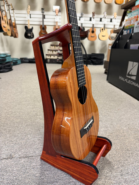 Custom Padauk Ukulele Stand by Lee Murdock - Padauk Uke Stand