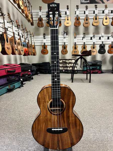 KALA KA-CT-SA-BG Solid Acacia Baritone Ukulele w/Case - Contour Series