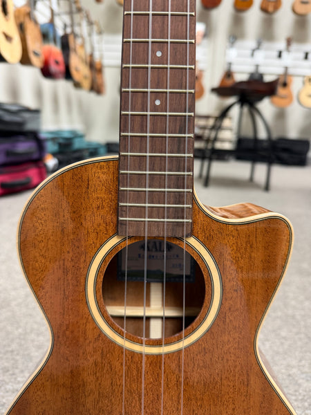 KALA KA-SMH-TG-CE Solid Mahogany Electric Tenor Ukulele w/Cutaway