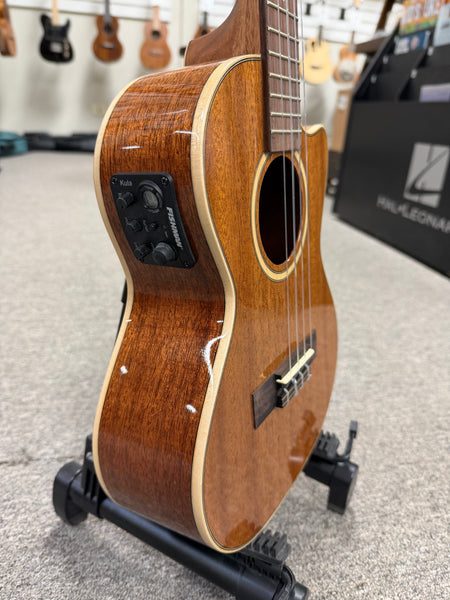 KALA KA-SMH-TG-CE Solid Mahogany Electric Tenor Ukulele w/Cutaway