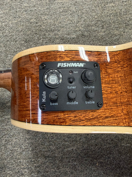 KALA KA-SMH-TG-CE Solid Mahogany Electric Tenor Ukulele w/Cutaway