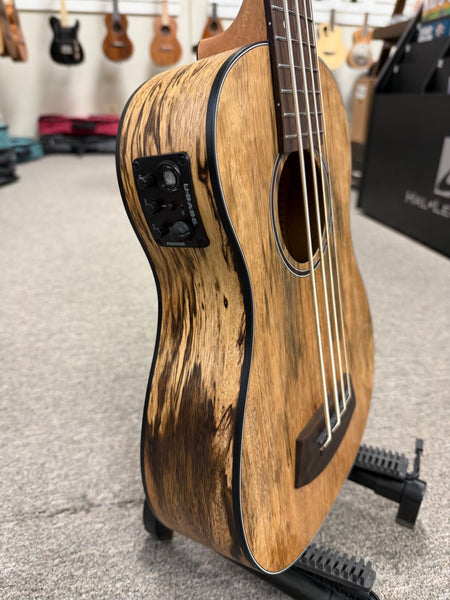 KALA Spalted Mango Acoustic-Electric U-Bass w/Case - UBASS-SP-MNG-FS