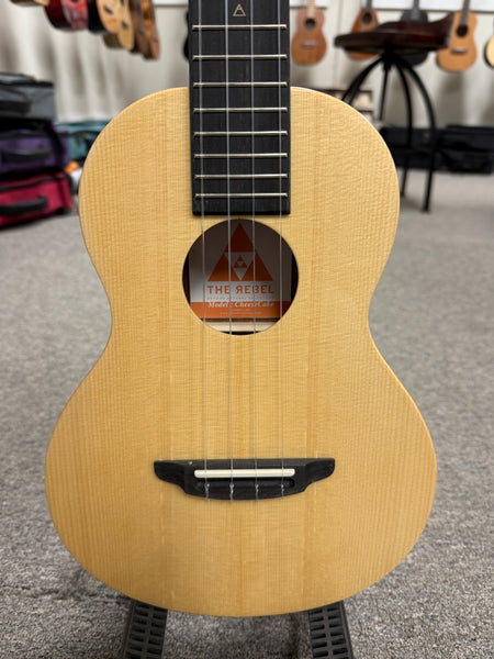 Rebel Cheesecake Tenor Ukulele w/Case- Solid Spruce/Solid Mahogany - Rebel Slim Tenor
