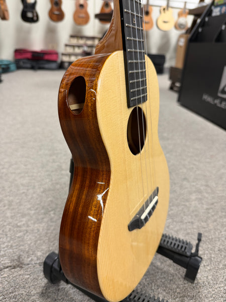 Rebel Cheesecake Tenor Ukulele w/Case- Solid Spruce/Solid Mahogany - Rebel Slim Tenor