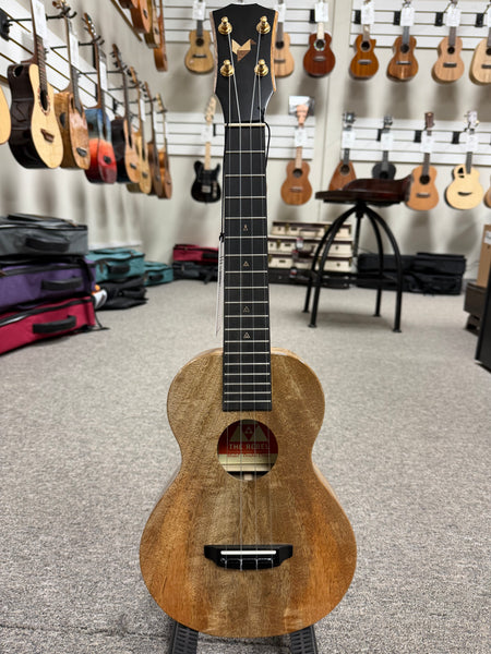 Rebel Double Creme Solid Mango Concert Ukulele w/Case #1 - Matte Finish