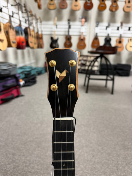 Rebel Double Creme Solid Mango Concert Ukulele w/Case #1 - Matte Finish