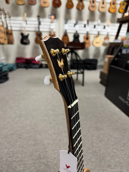 Rebel Double Creme Solid Mango Concert Ukulele w/Case #1 - Matte Finish