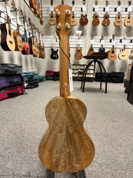 Rebel Double Creme Solid Mango Concert Ukulele w/Case #1 - Matte Finish