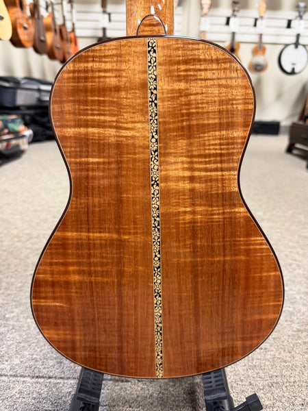 Petros Custom Solid Curly Koa Tenor Ukulele w/Case #203