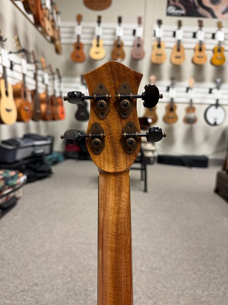 Petros Custom Solid Curly Koa Tenor Ukulele w/Case #203