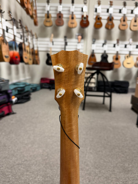 Rebel Double Creme Solid Mango Concert Ukulele w/Case #2 - Matte Finish