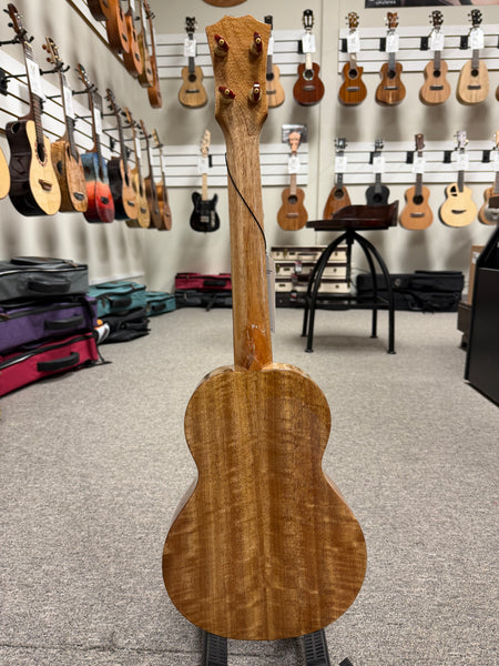 Rebel Creme Brulee Solid Mango Tenor Ukulele w/Case - Rebel Mango Slim Tenor