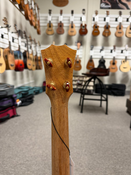 Rebel Creme Brulee Solid Mango Tenor Ukulele w/Case - Rebel Mango Slim Tenor