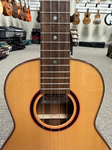 OHANA TK-6 Solid Spruce/Acacia Tenor Ukulele w/Comfort Armrest