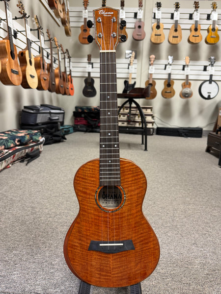 OHANA TK-215G Solid Mango Tenor Ukulele w/Armrest