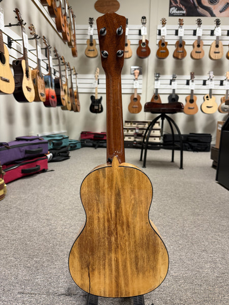 Romero Creations Solid Spalted Mango Signature Replica Tenor Ukulele w/Case - Pre Loved