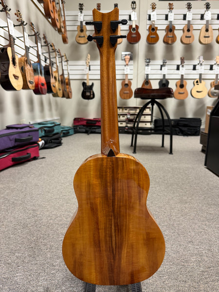 Romero Creations Solid Koa Electric Grand Tenor Ukulele w/Case - Pre Loved