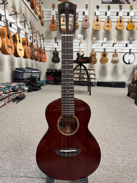 aNueNue AMM-2E Solid Mahogany Electric Concert Ukulele w/Case