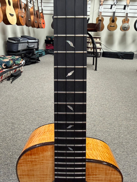 aNueNue UT-166HS Solid Maple/Cedar/Mango Tenor Ukulele w/Case - Honey Sunburst