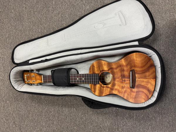 KALA USA Elite Solid Koa Electric Tenor Ukulele w/Case - Pre Loved
