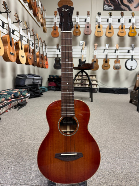 Singer by aNueNue RT1K-IT Solid Koa Tenor Ukulele w/Case - Iced Tea Finish