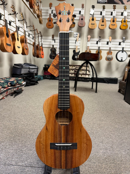 KoAloha KTM-10 Solid Koa Pikake Tenor Ukulele w/Case #1 - Made In Hawaii - Satin Finish