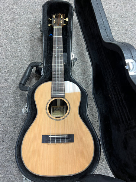 PONO RT-C-PC Pro Classic Solid Cedar/Solid Rosewood Electric Tenor Ukulele w/Case - MiSi Rechargeable Pickup - Aloha City Ukes