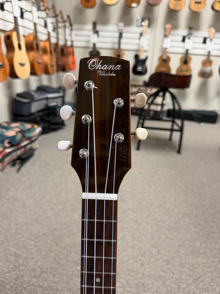 Ohana TK-35G-5 5 String Solid Mahogany Tenor Ukulele - Gloss