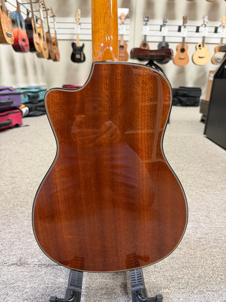 Ohana BK-35GCE Solid Mahogany Electric Baritone Ukulele - Cutaway