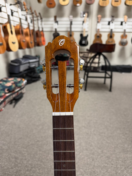 OHANA TK-7 Solid Acacia Tenor Ukulele w/Cutaway