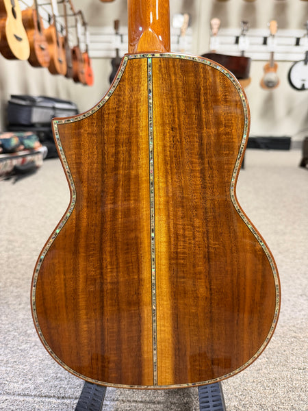 OHANA TK-7 Solid Acacia Tenor Ukulele w/Cutaway