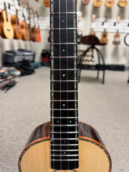Francesco Verginelli Custom Italian Red Spruce/ Indian Rosewood Tenor Ukulele w/Case