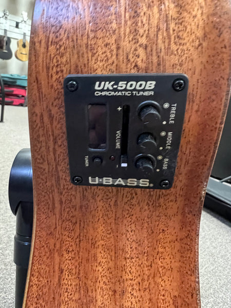 KALA Wanderer Mahogany Acoustic-Electric U-Bass w/Case - UBASS - Aloha City Ukes