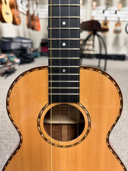 Kamaka Solid Spruce/Koa Deluxe Slotted Headstock Tenor Ukulele w/Case (HF-3DI) - Pre Loved
