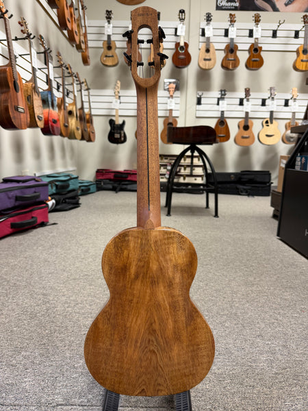 Flight Songbird Purple Electric Slimline Tenor Ukulele w/Case - Solid Flamed Maple/Solid Mango