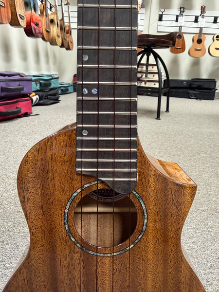 Kiwaya KPC-3M-C Solid Mahogany Concert Ukulele w/Cutaway