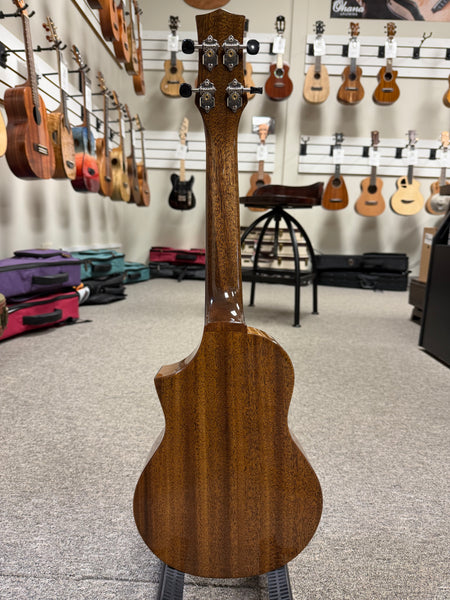 Kiwaya KPC-3M-C Solid Mahogany Concert Ukulele w/Cutaway