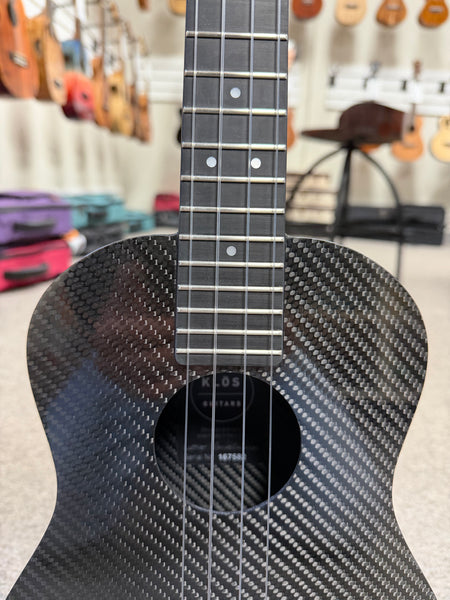 Klos Full Carbon Fiber Tenor Electric Ukulele w/Case - Travel Uke
