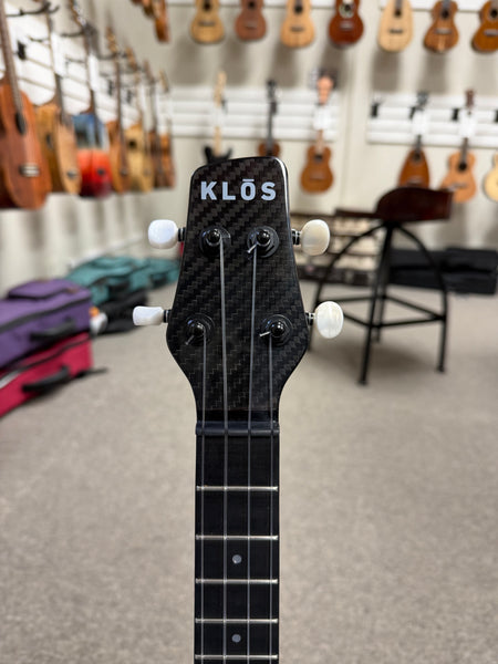Klos Full Carbon Fiber Tenor Electric Ukulele w/Case - Travel Uke