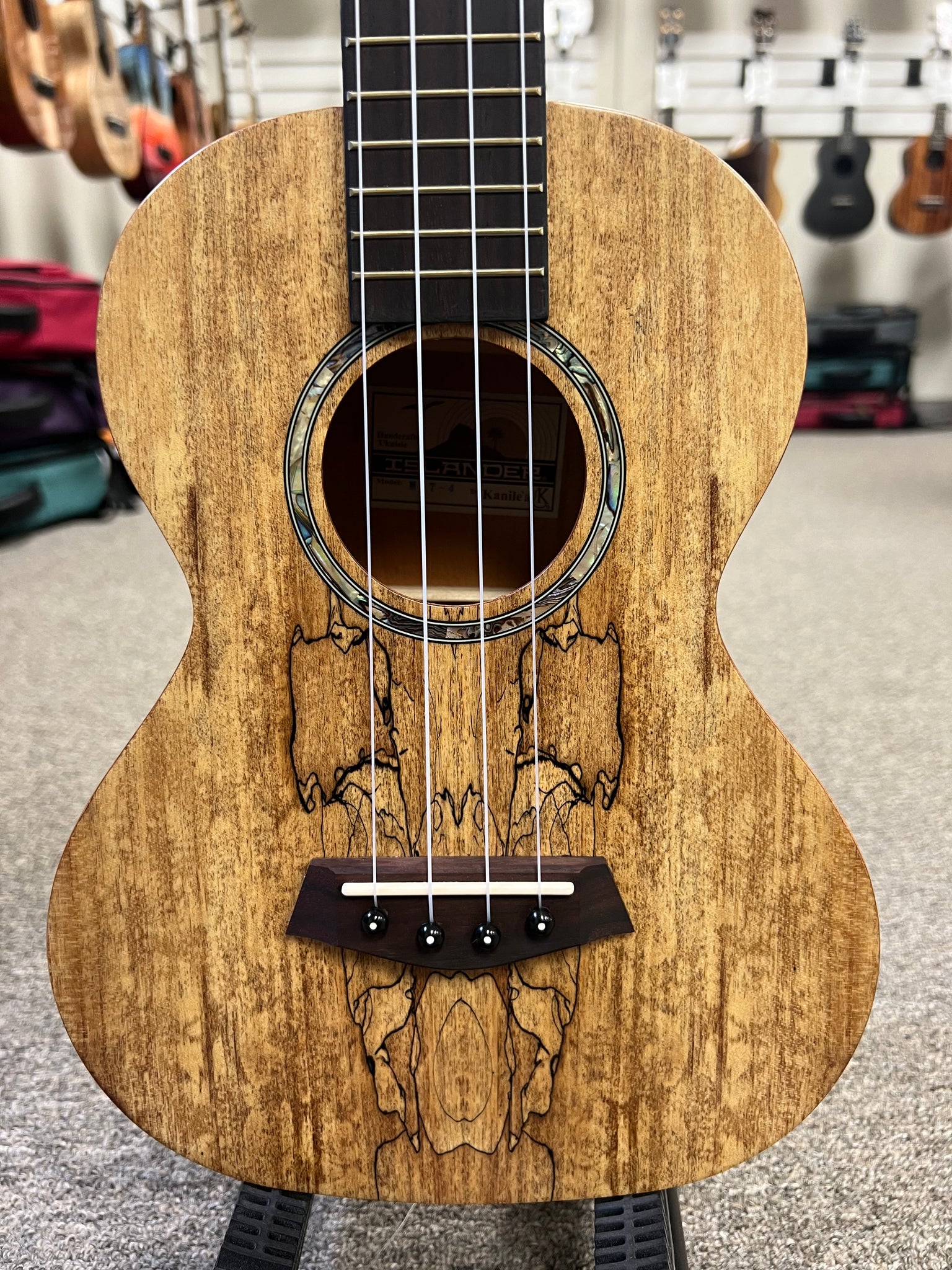 Islander by Kanile'a MAT-4 Spalted Maple Tenor Ukulele