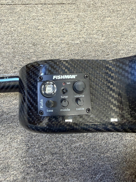 Klos Full Carbon Fiber Tenor Electric Ukulele w/Case - Travel Uke