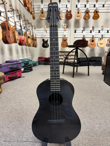 Klos Full Carbon Fiber Tenor Ukulele w/Case - Travel Uke