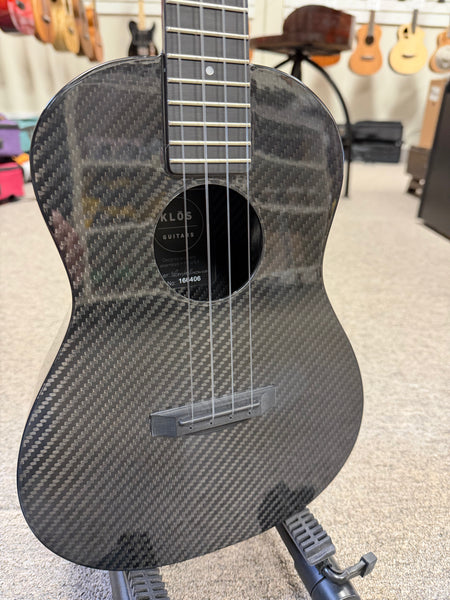 Klos Full Carbon Fiber Tenor Ukulele w/Case - Travel Uke