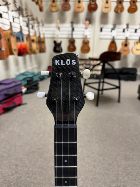 Klos Full Carbon Fiber Tenor Ukulele w/Case - Travel Uke